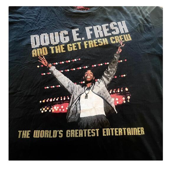 NEW DOUG E FRESH Graphic T SHIRT 2XL TEE Mens Womens Worlds Greatest 100% Cotton - Picture 2 of 7